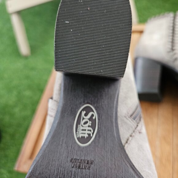 Sofft, Wilton Suede Mid Boots - Grey - Picture 5 of 6